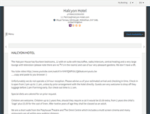 Tablet Screenshot of halcyon-hotel.com